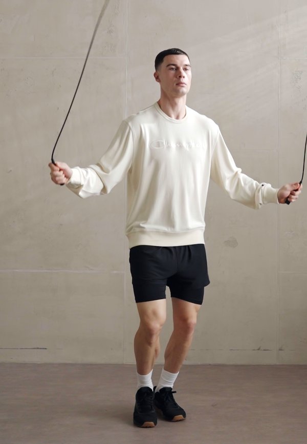 ICONS CREWNECK WITH LARGE TONAL LOGO - Sweatshirt - beige3