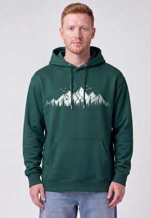 watapparel, MOUNTAINS - Hoodie - glazed green