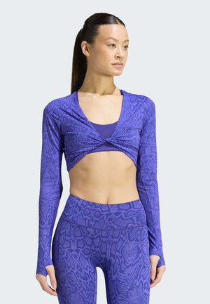 adidas Performance, PrimeLift Snake Twist Reversible - T-shirt à manches longues - solar purple pure purple