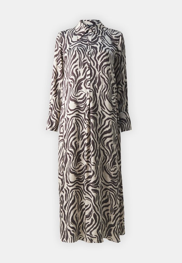 Shirt dress - open beige2