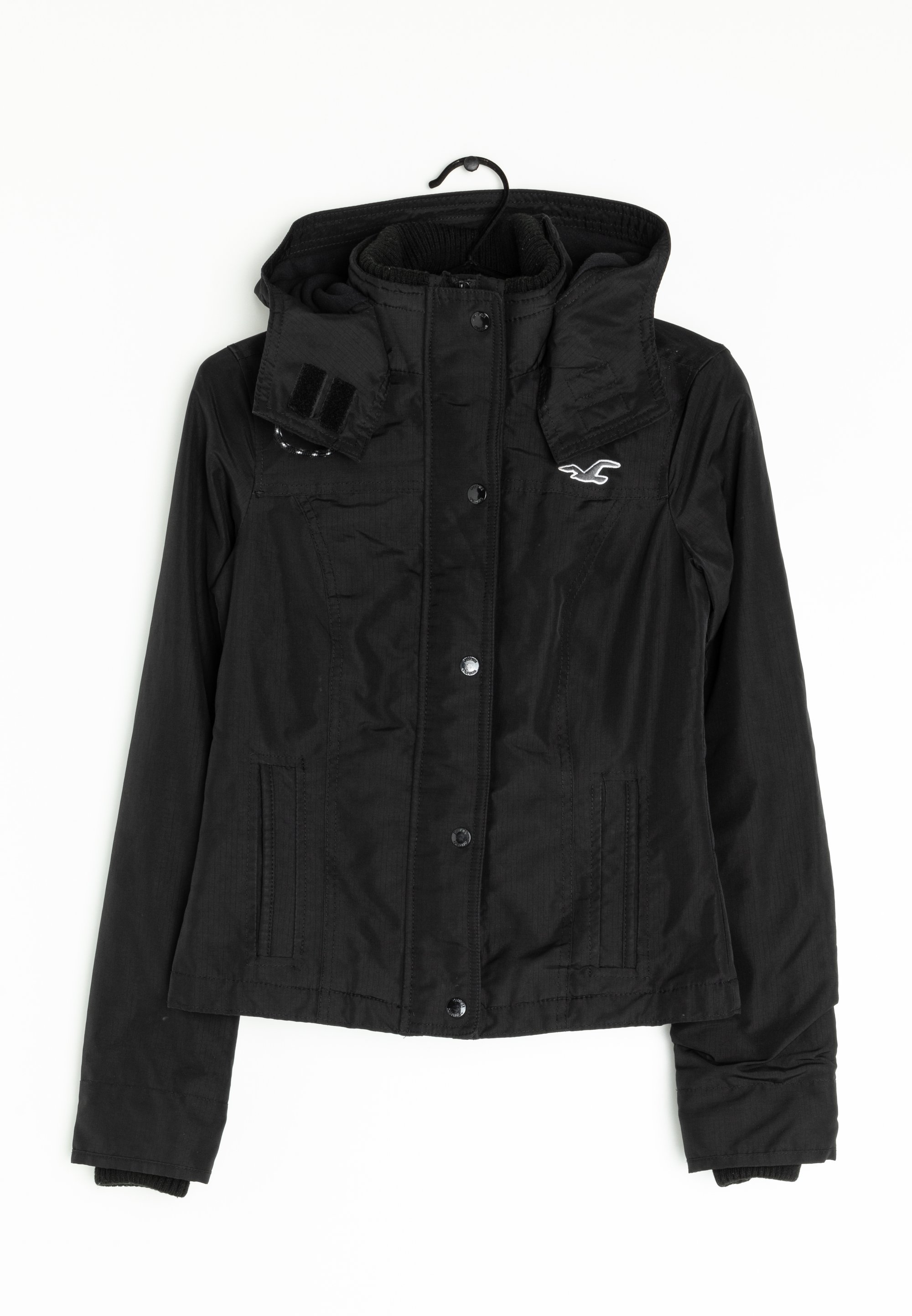 Hollister Übergangsjacke black/schwarz (Pre-owned