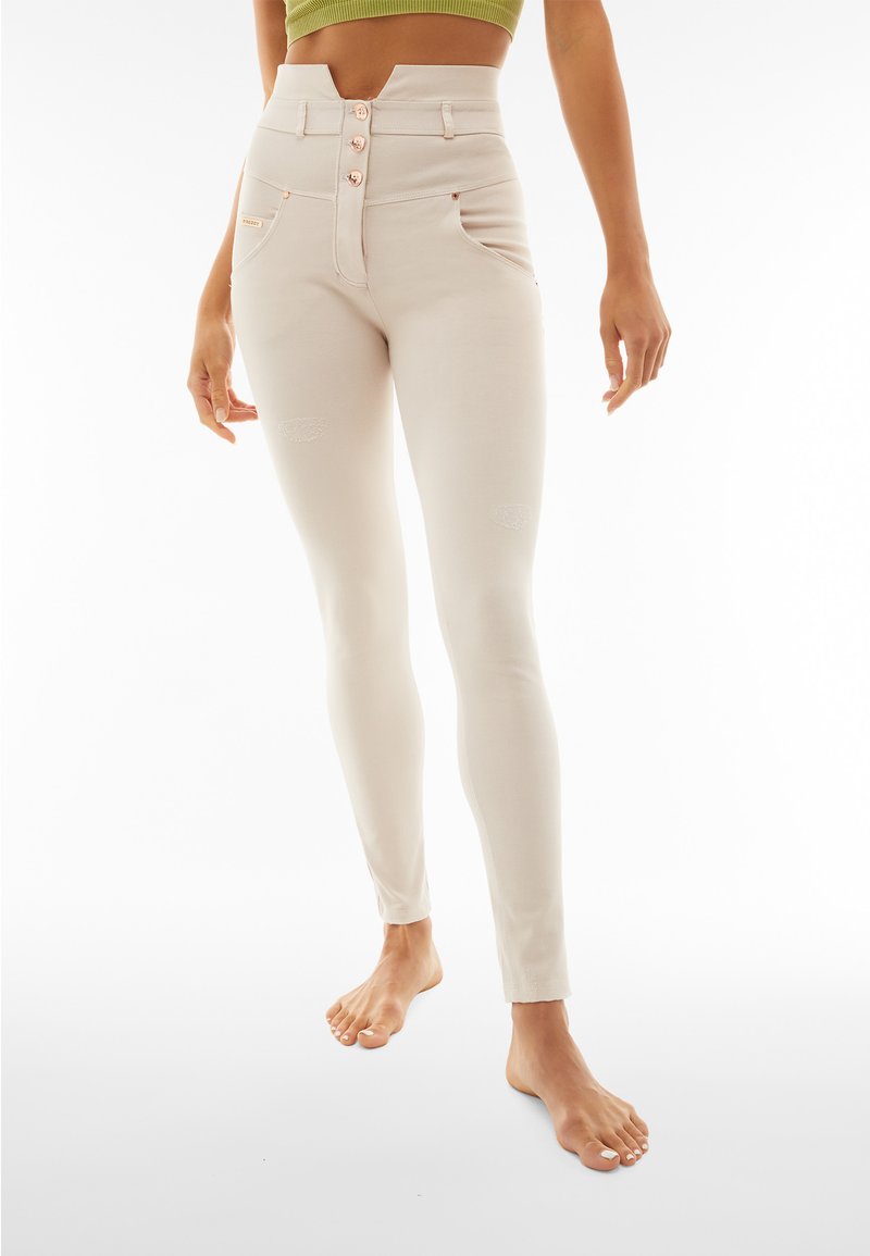 Freddy WR.UP IN NAVETTA CON VITA STILE BUSTIER. - Pantalones - crystal gray