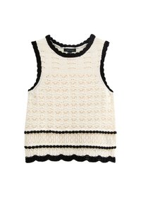 New Look CREAM OPEN KNIT - Top - off white