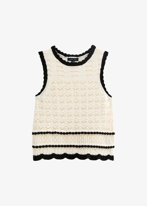 New Look CREAM OPEN KNIT - Top - off white