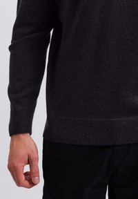 CASH-MERE ROLLKRAGEN  - Strickpullover - dunkel anthrazit