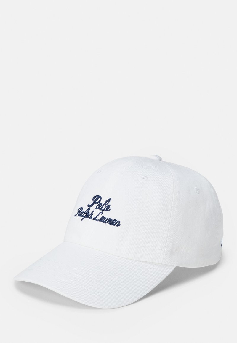 Polo Ralph Lauren EMBROIDERED LOGO TWILL BALL CAP - Cap - white ...
