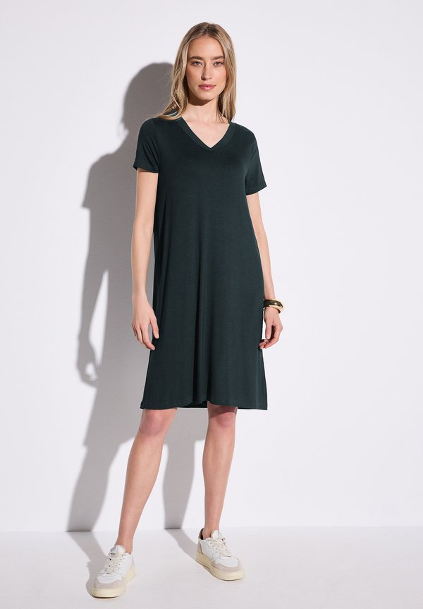IN UNIFARBE - Jerseykleid - grün