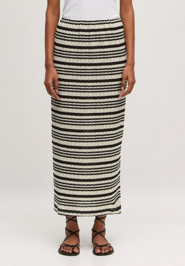 Maxirock - weiß schwarz