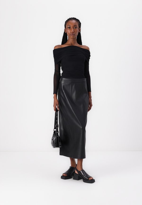 Long-Sleeve Mesh Foldover Bodysuit - Long sleeved top2