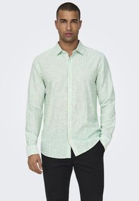 Only & Sons ONSCAIDEN STRIPE SHIRT - Majica - greenbriar