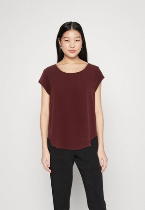 ONLVIC SOLID TOP - Bluse - chocolate truffle