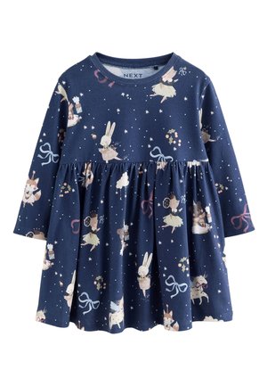 REGULAR FIT - Pletené šaty - navy character