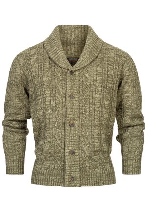 INDICODE JEANS, ILTERLY - Cardigan - army mix