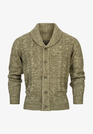 INDICODE JEANS, ILTERLY - Cardigan - army mix