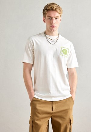 WASHED ARTWORK  - Print T-shirt - bright white