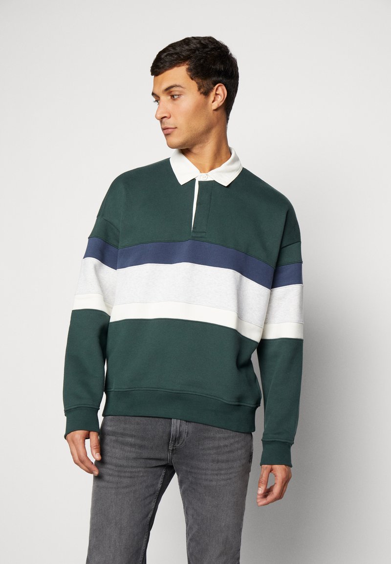 Abercrombie & Fitch OVERSIZED RUGBY Poloshirt green/grün Zalando.de