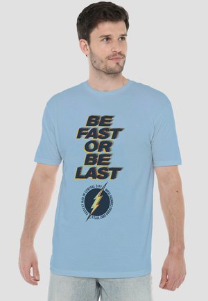 Cotton Soul, THE FLASH FATHER'S DAY THE FLASH BE FAST OR BE LAST - T-Shirt print - light blue