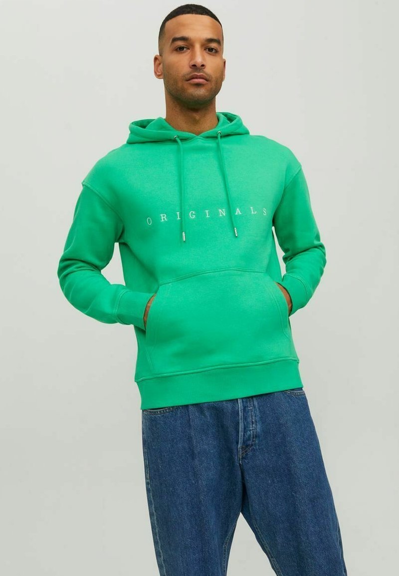 Jack & Jones JORCOPENHAGEN UNISEX - Džemperis ar kapuci - island green