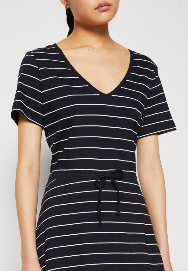 ONLMAY V NECK SHORT DRESS  - Jersey dress - night sky /cloud dancer3