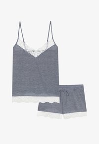 Selecionado, off-white/dark blue