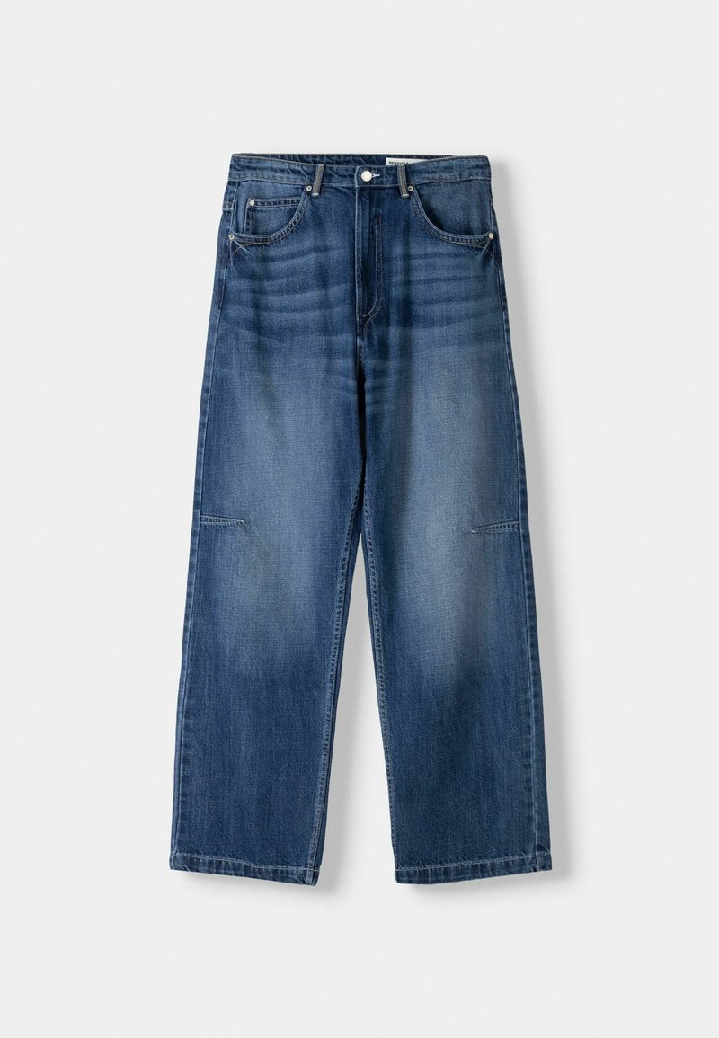 Bershka Flared Jeans donkerblauw Bershka Flared Jeans donkerblauw
