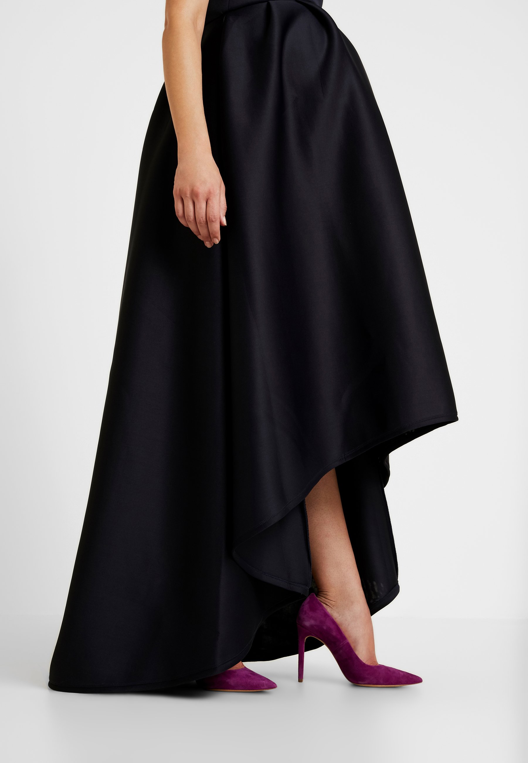 true violet high low maxi dress