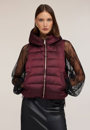 Motivi, GILET CON CAPPUCCIO IMBOTTITO (ITALIAN SIZE) - Chaleco - viola