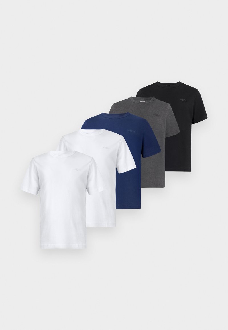 TOM TAILOR 5PACK - T-Shirt basic - cosmos blue/blau - Zalando