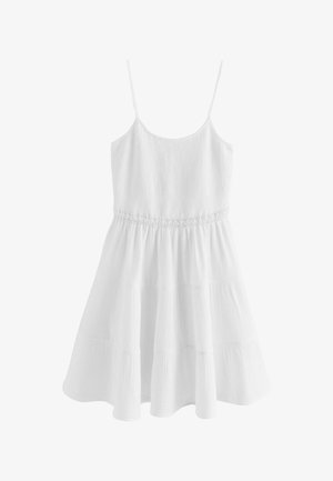 Next, TALL FIT - STRAPPY MINI TIERED DRESS . - Freizeitkleid - white