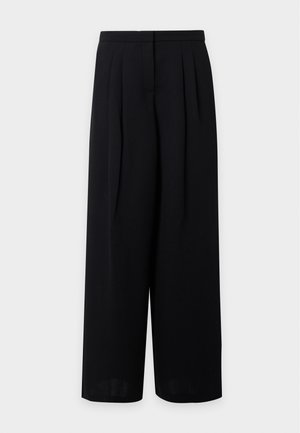 KARL LAGERFELD, STUDIO WIDE LEG PANTS - Панталони - black