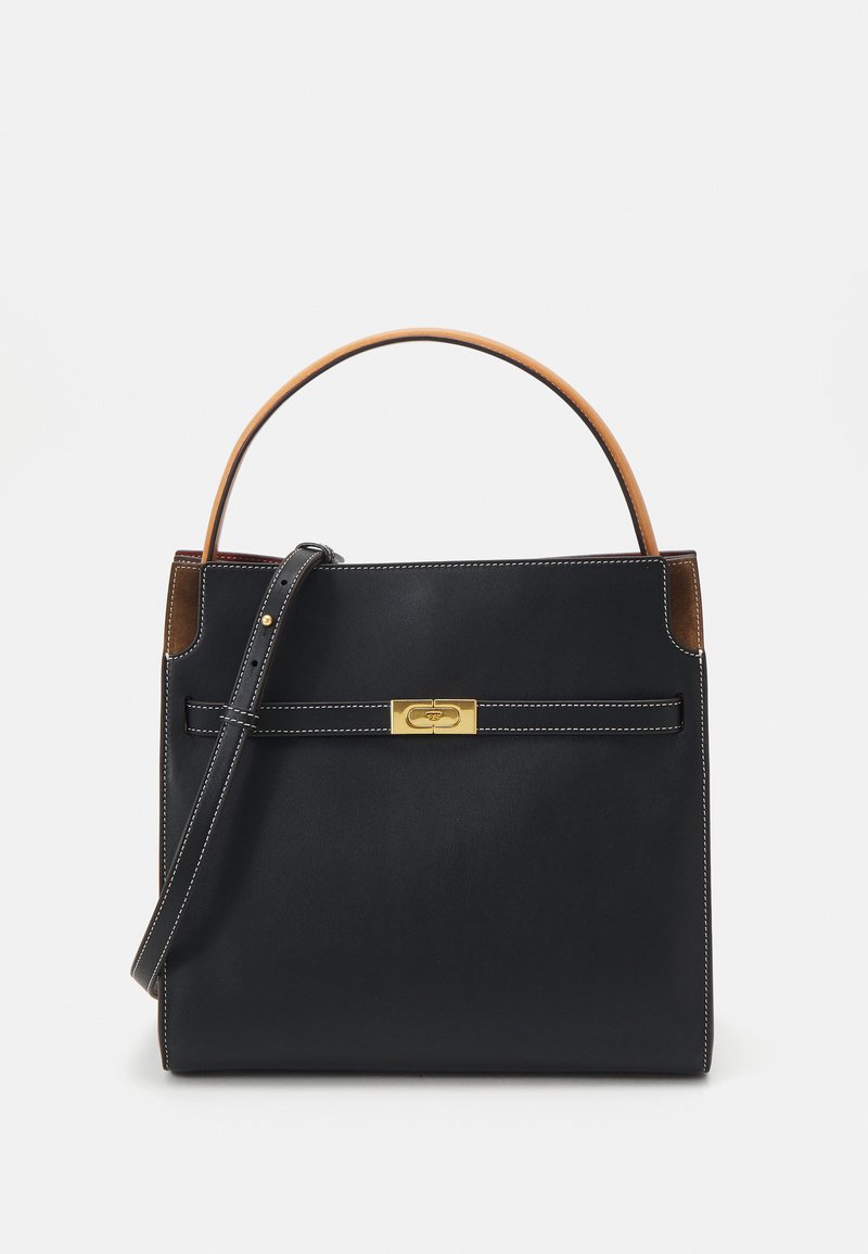 Tory Burch LEE RADZIWILL DOUBLE BAG - Bolso de mano - black