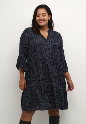 EDINA AMI - Hverdagskjole - black midnight marine graphic