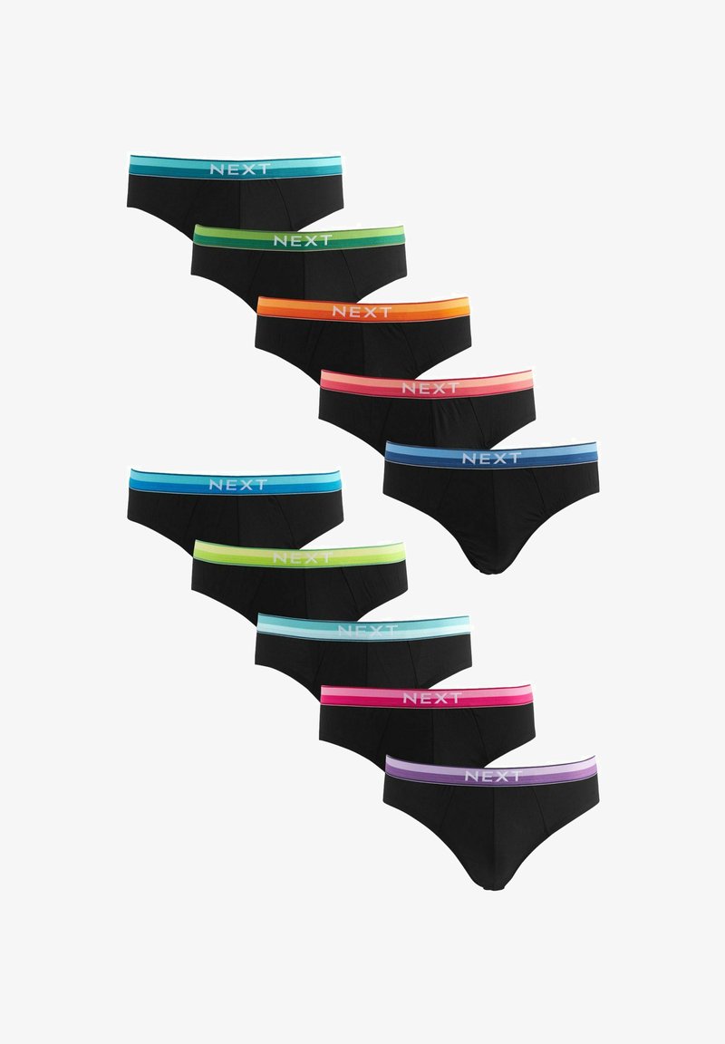 Next TEN PACK - Chiloți boxer - black bright waistband