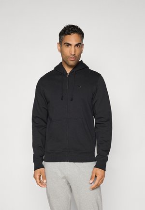 Champion ICONS TONAL FULL ZIP HOODIE - Cipzáras pulóver - black