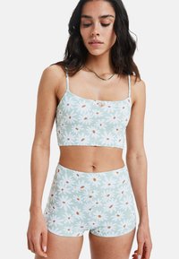 Roxy DREAM FLORAL HIGH WAIST - SHORTY - Cuecas de biquíni - green