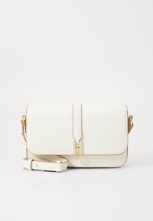 Tommy Hilfiger LIBRE FLAP CROSSOVER - Taška cez plece - ivory silk