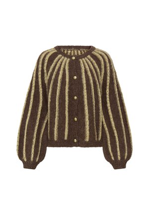 Sorbet, SBXJOLA KNIT CARDIGAN - Ζακέτα - chocolate martini