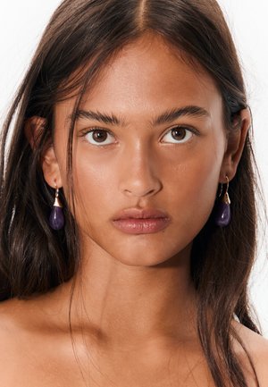 Stradivarius SET - Øreringe - lilac