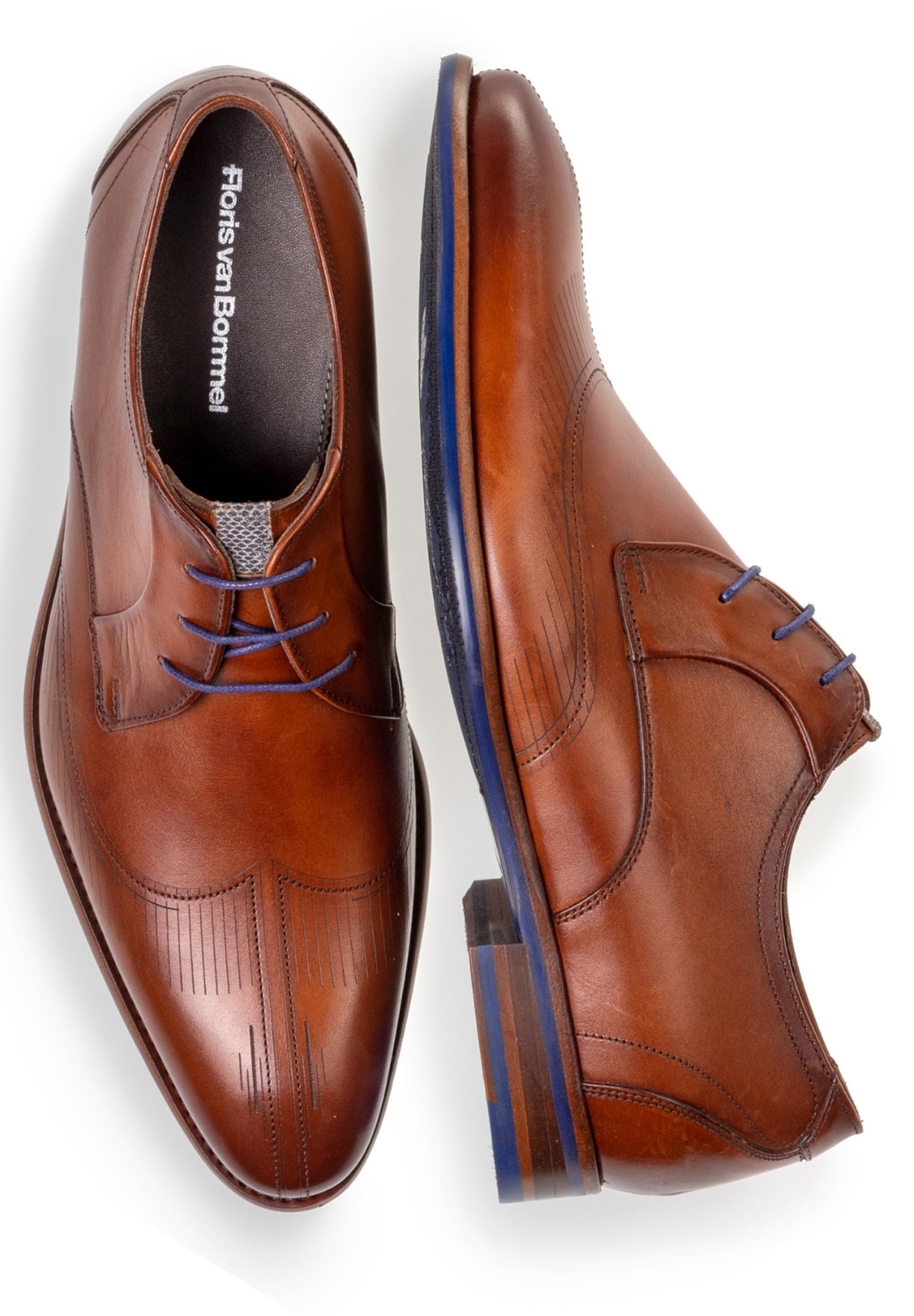 Floris van Bommel Veterschoenen - darkcognac/cognac - Zalando.nl