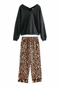 Next REGULAR FIT SET - Nattøj sæt - black animal