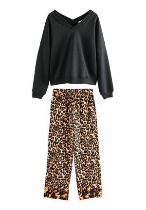 REGULAR FIT SET - Nattøj sæt - black animal