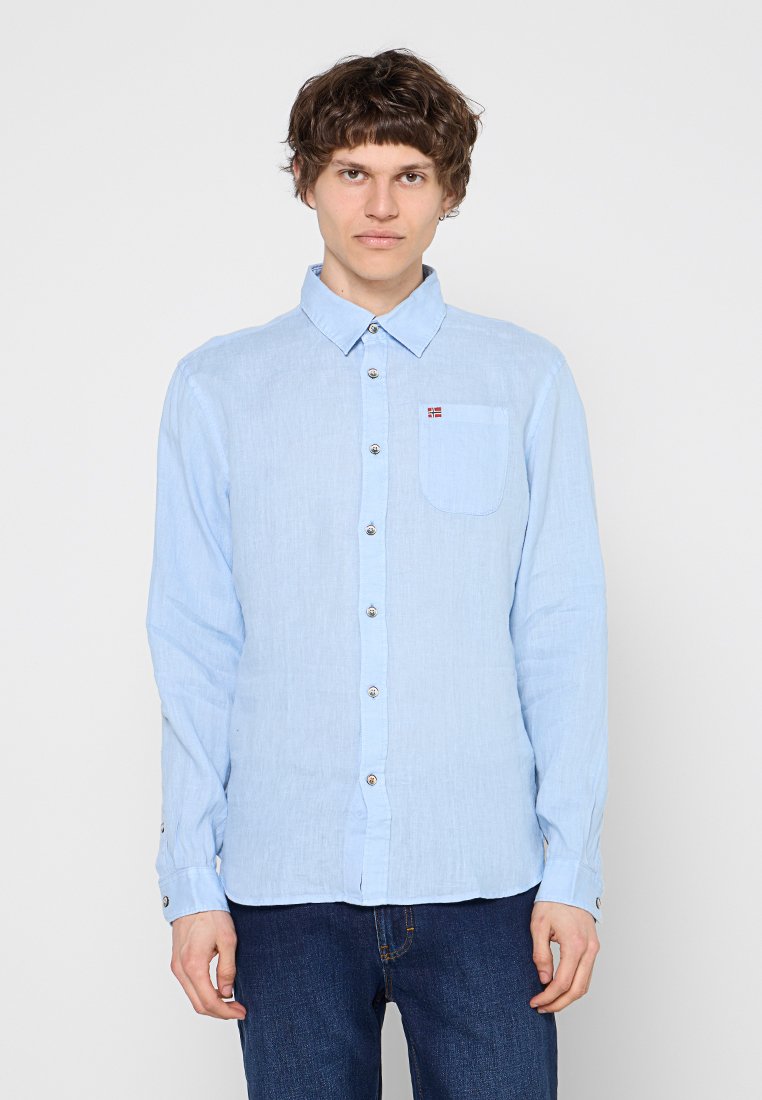 Napapijri Overhemd blauw denim/bluedenim