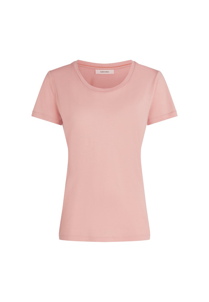 Icebreaker T-shirt basic donkerroze