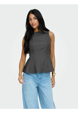 Top - dark grey melange