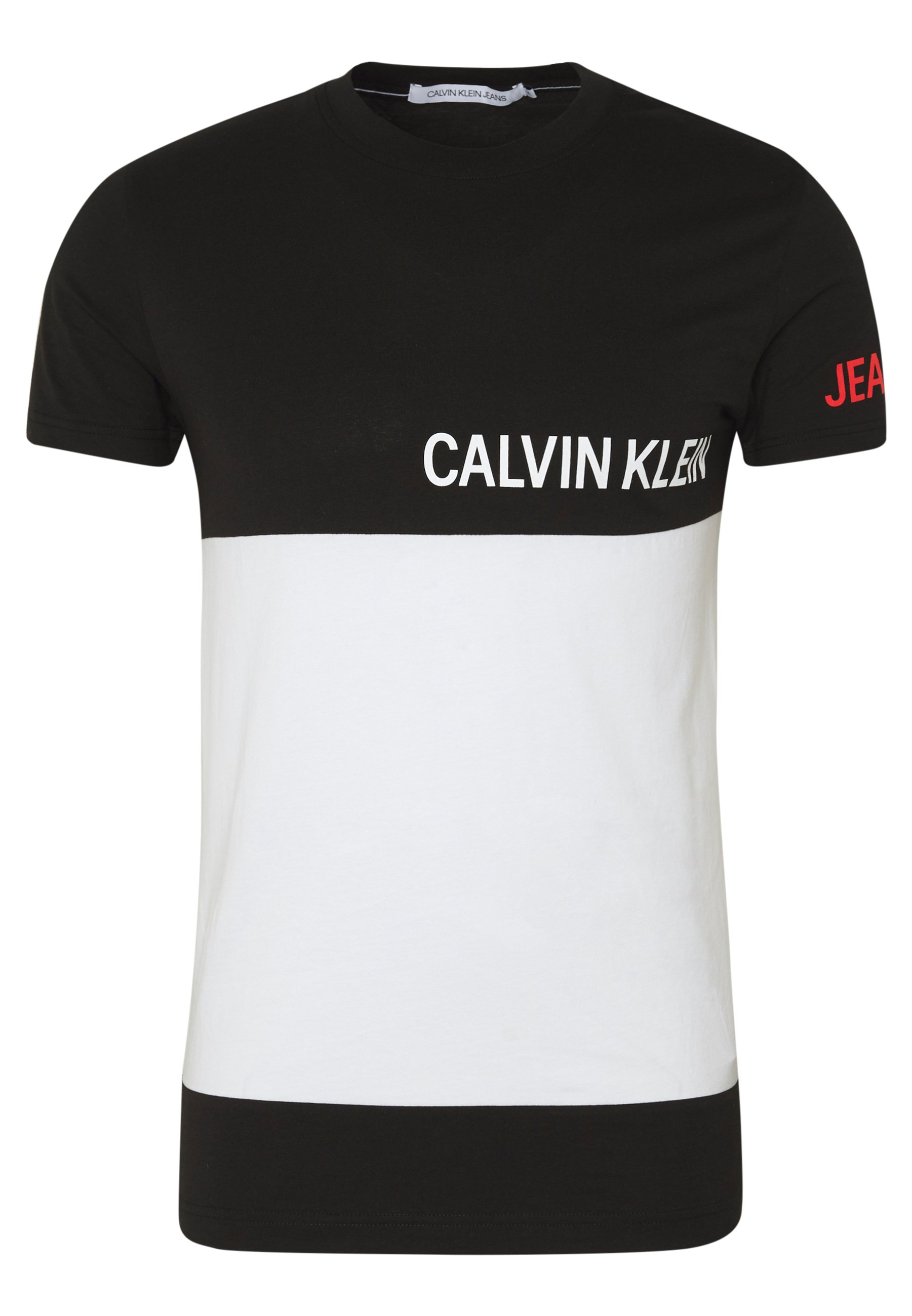 calvin klein black and red t shirt