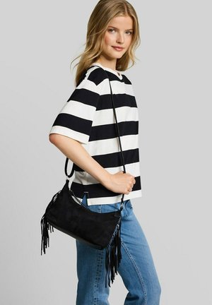 TOM TAILOR DENIM, TOM TAILOR DENIM BAGS TTDEYANIRA UMHÄNGETASCHE MIT FRANSEN - Umhängetasche - schwarz black