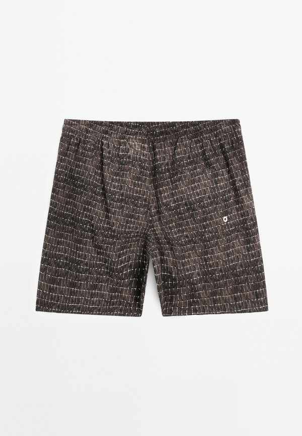 PRINTED - Swimming shorts - bordeaux3