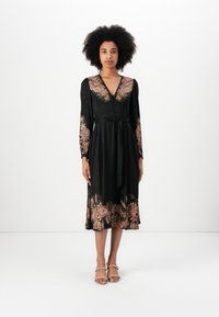 TWINSET DRESS - Kasdienė suknelė - nero/ruggine