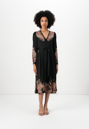 TWINSET DRESS - Vapaa-ajan mekko - nero/ruggine