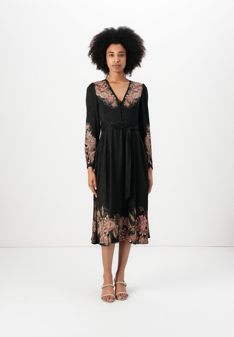 TWINSET DRESS - Kasdienė suknelė - nero/ruggine